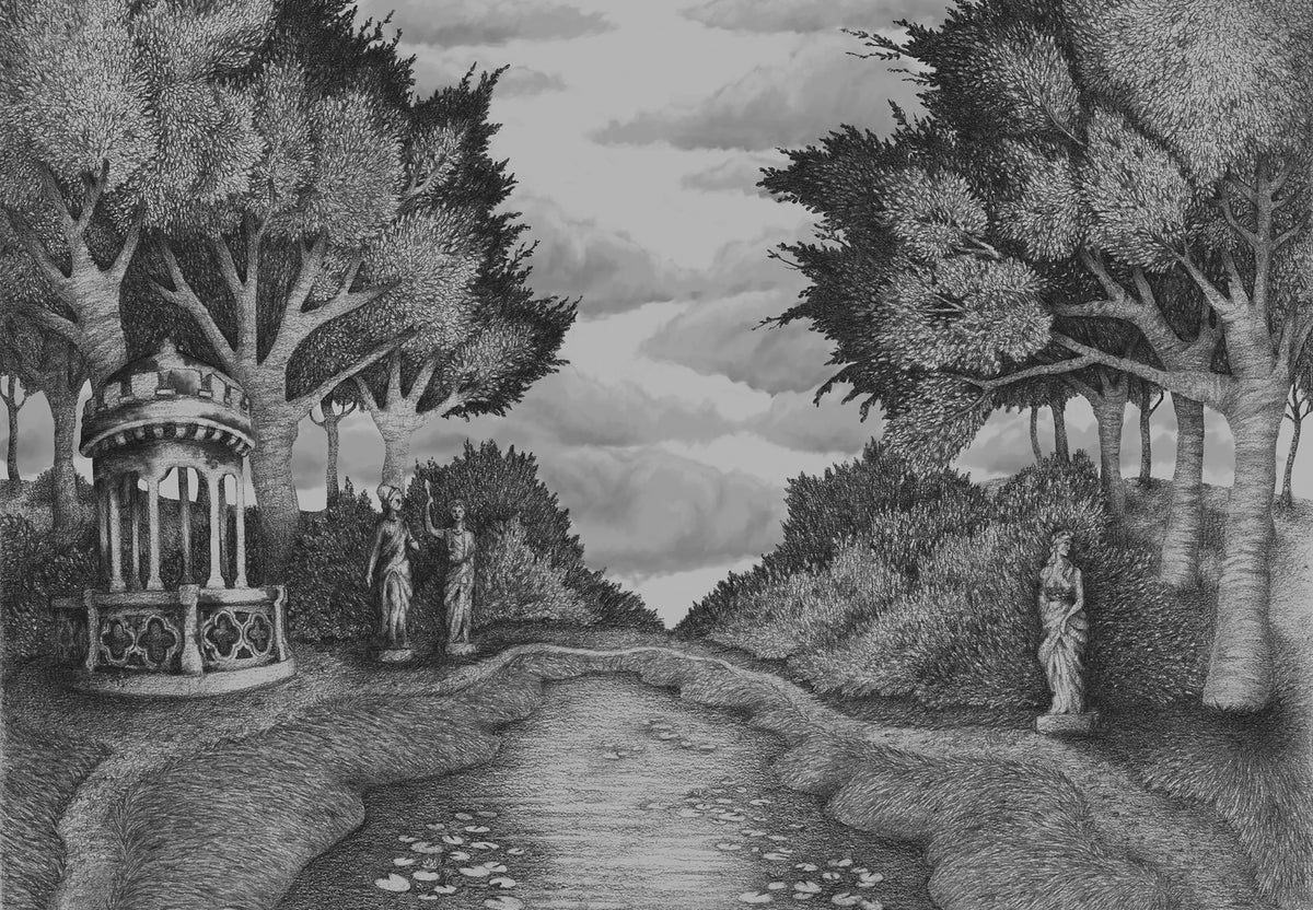 Victorias Garden Mural Wallpaper - pure wallpaper artwork