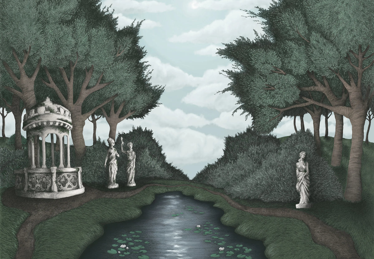 Victorias Garden, Day Mural Wallpaper - pure wallpaper artwork