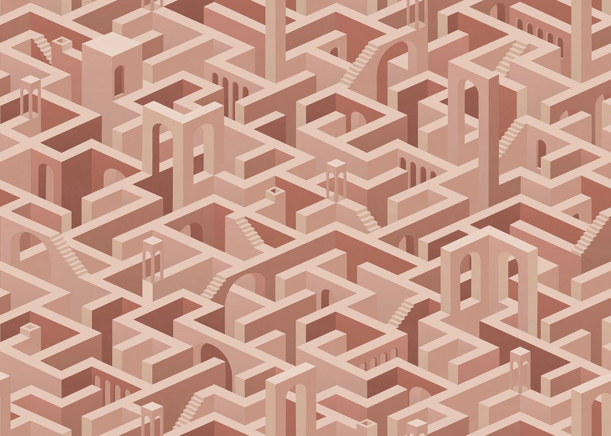 Metropolis, Maze Mural Wallpaper - pure wallpaper artwork