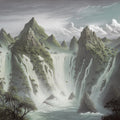 Fantasy World, Dusk Mural Wallpaper - pure wallpaper artwork
