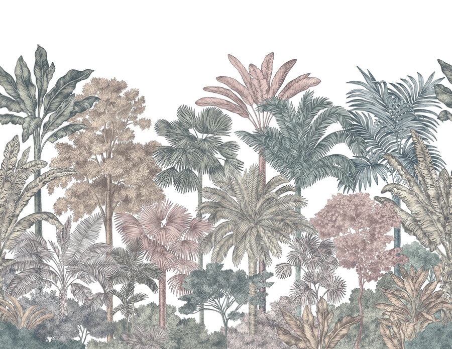 Tropical Bellewood, Bubblegum Mural Wallpaper