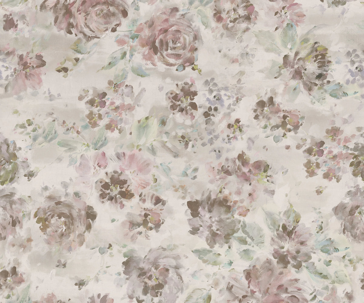 Fontvieille, Dusty Pink Mural Wallpaper - pure wallpaper artwork