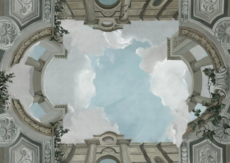 Lucca, Cloud Mural Wallpaper