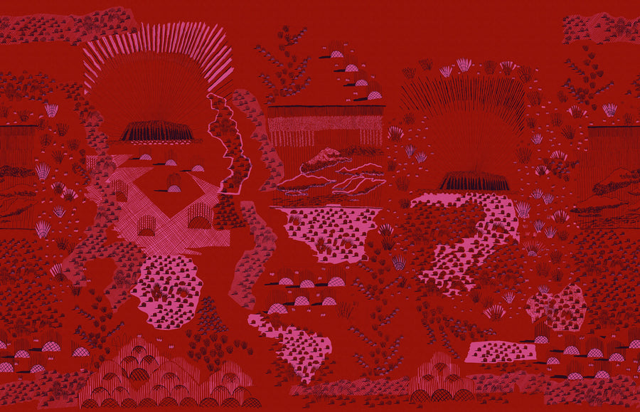 Ayers Rock, Valentine Mural Wallpaper