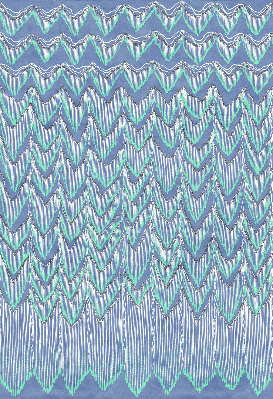 Fringed Follies, Lagoon Mural Wallpaper