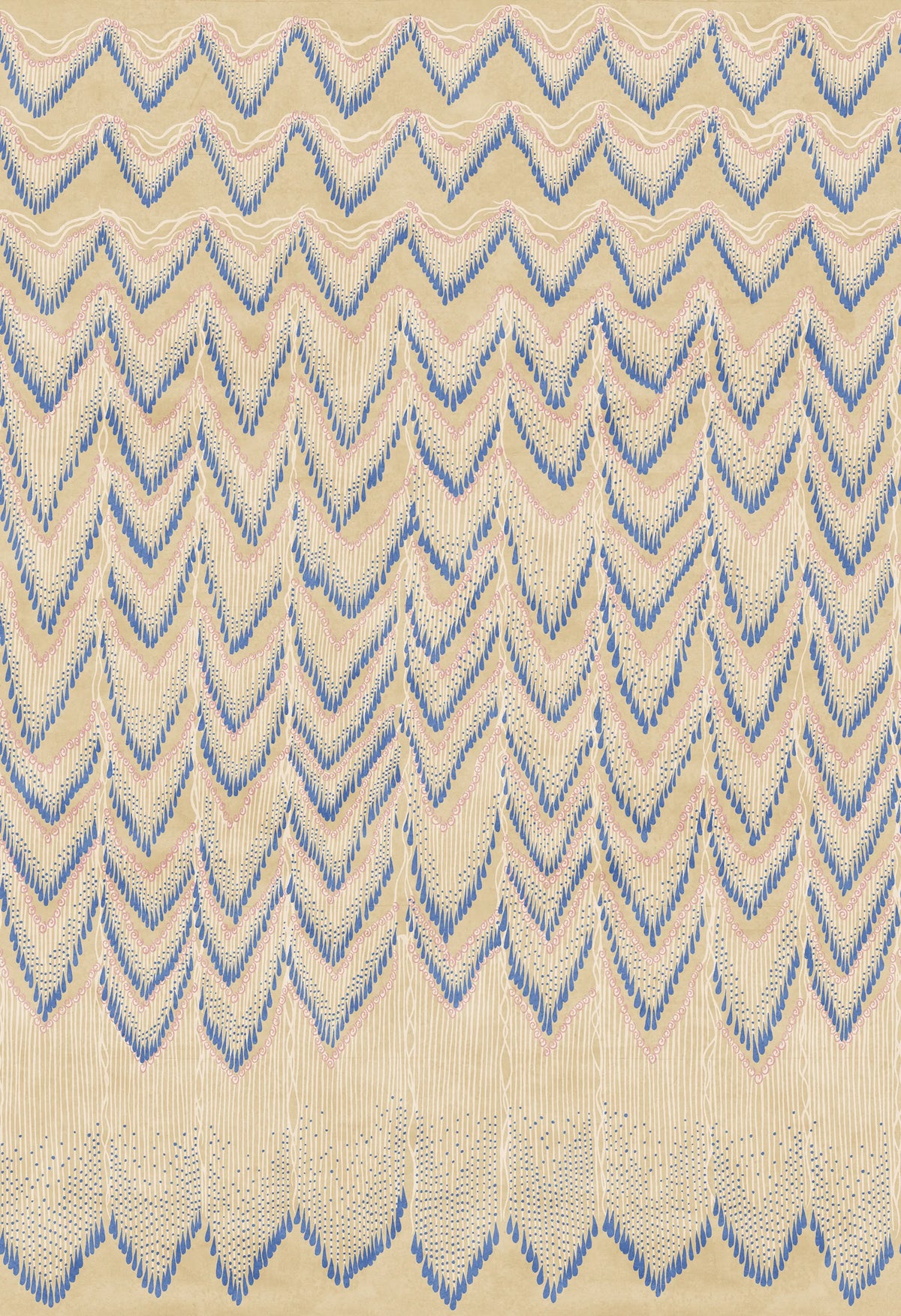 Fringed Follies, Custard Mural Wallpaper - pure wallpaper artwork