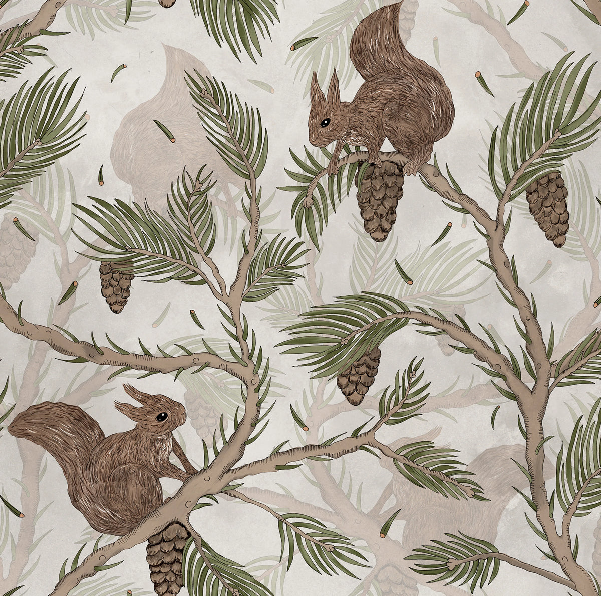 Squirrel Mountain, Sand Mural Wallpaper - pure wallpaper artwork