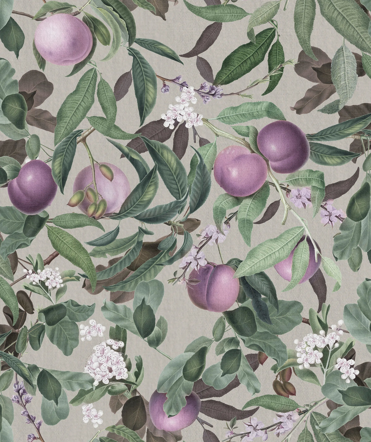 Peach Valley, Lilac Mural Wallpaper - pure wallpaper artwork