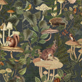 Wildlife Creek, Forest Green Mural Wallpaper - pure wallpaper artwork