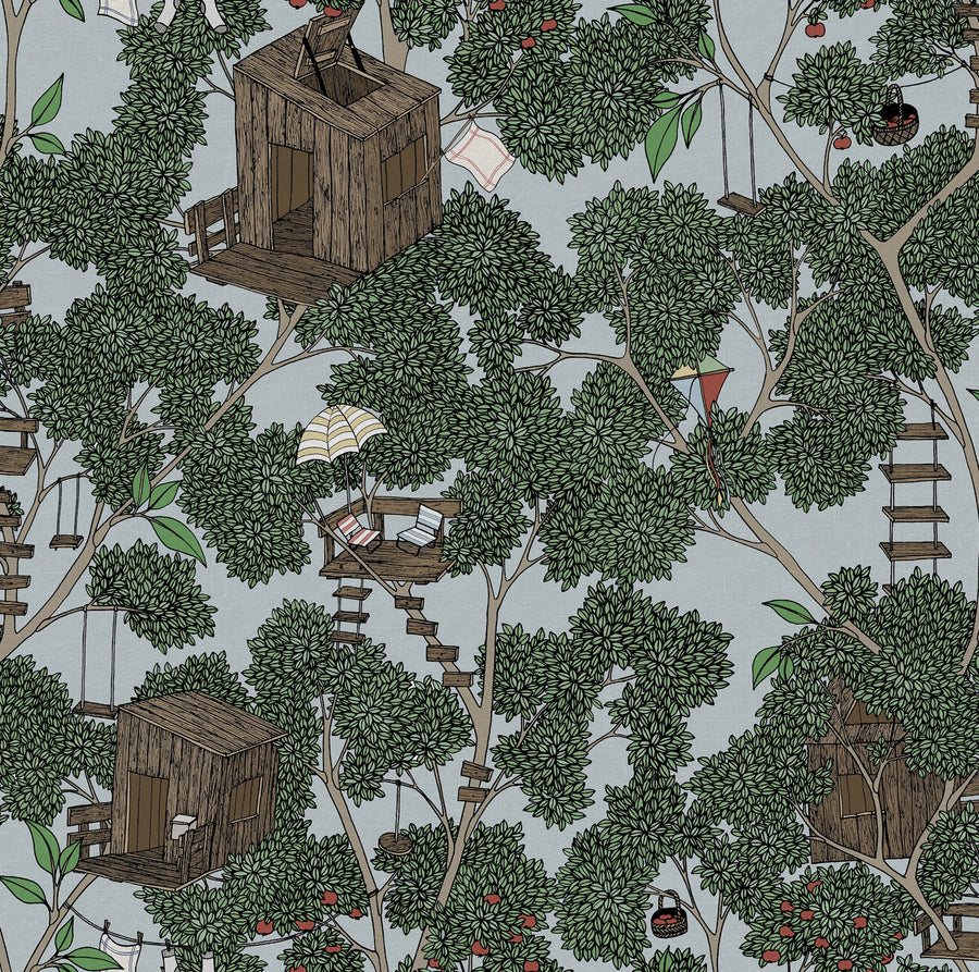 Treehouse, Summer Mural Wallpaper