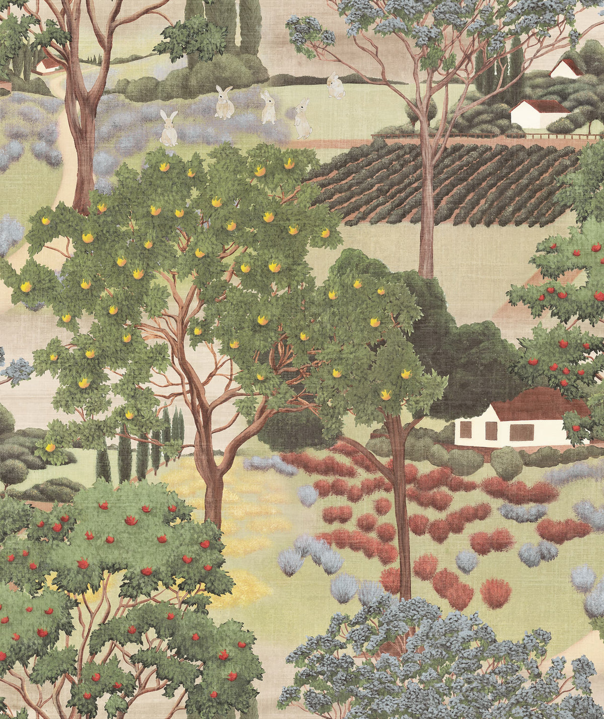 Farmers Hill Fall Mural Wallpaper - pure wallpaper artwork