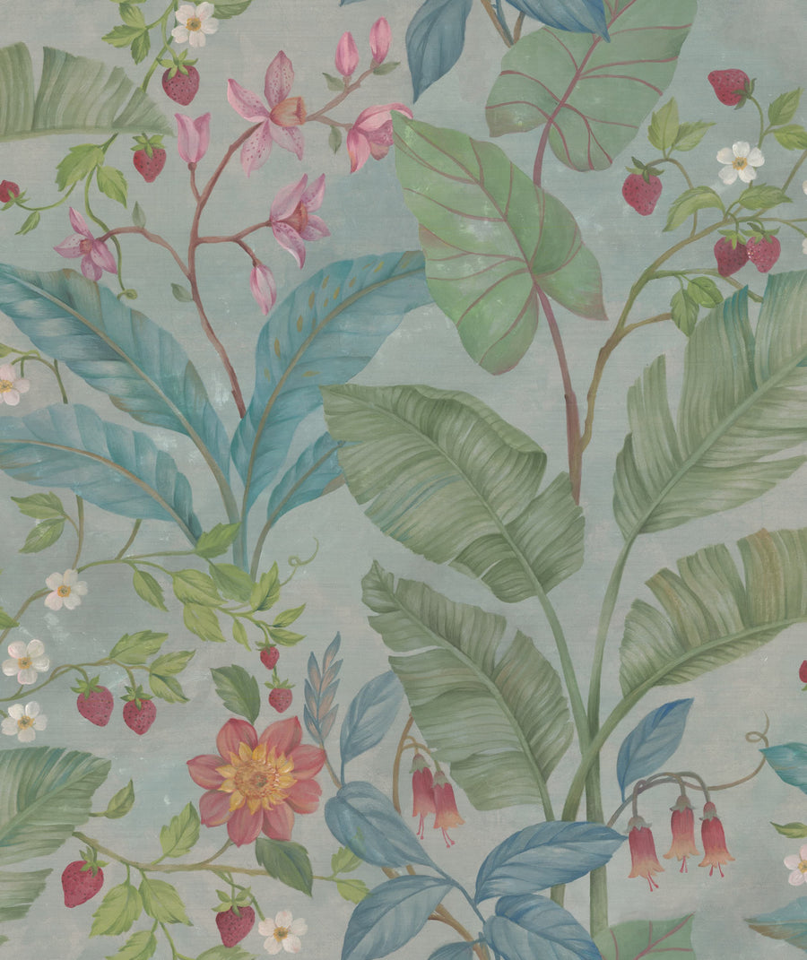 Strawberry Lane, Summer Mural Wallpaper