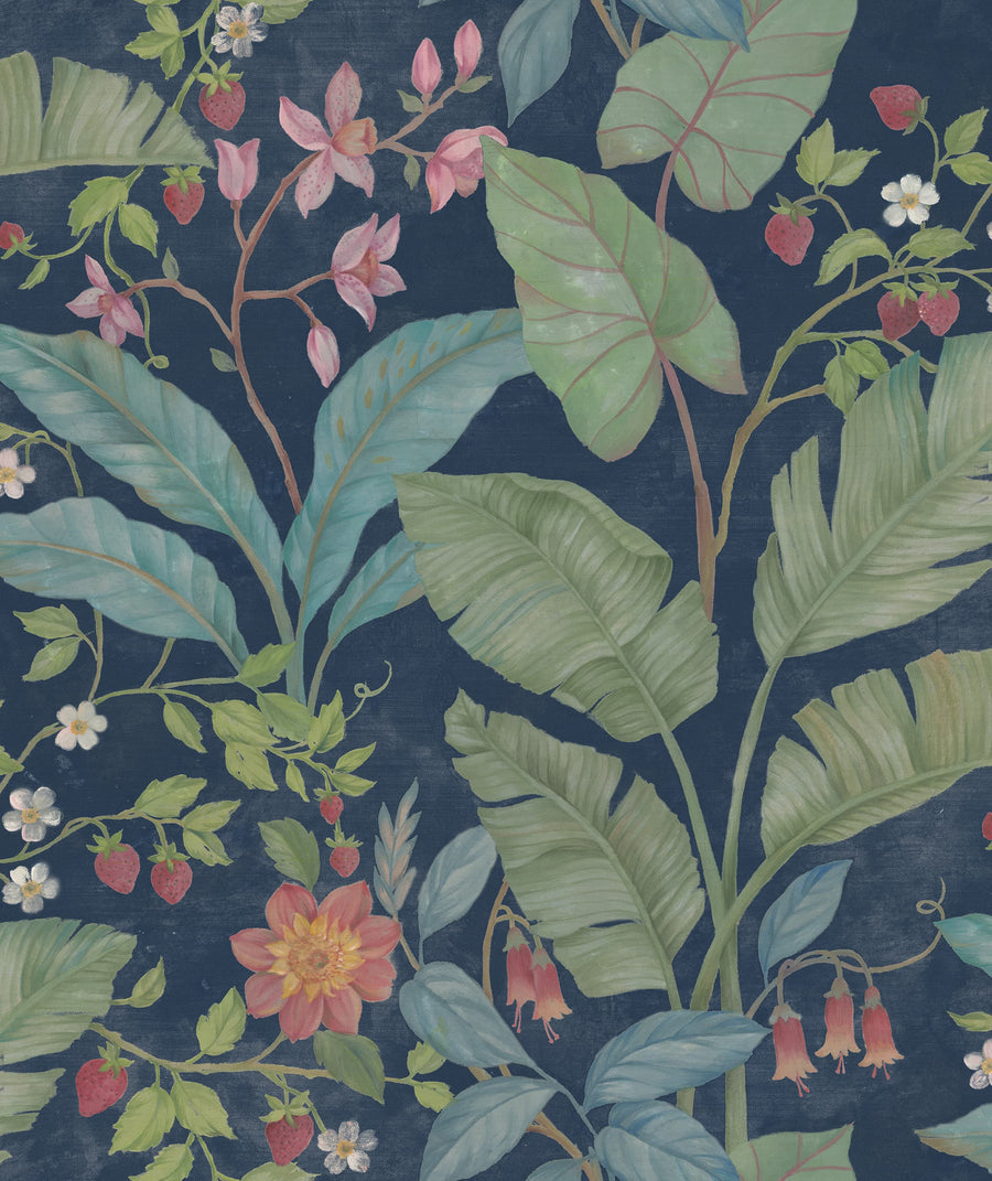 Strawberry Lane, Night Mural Wallpaper