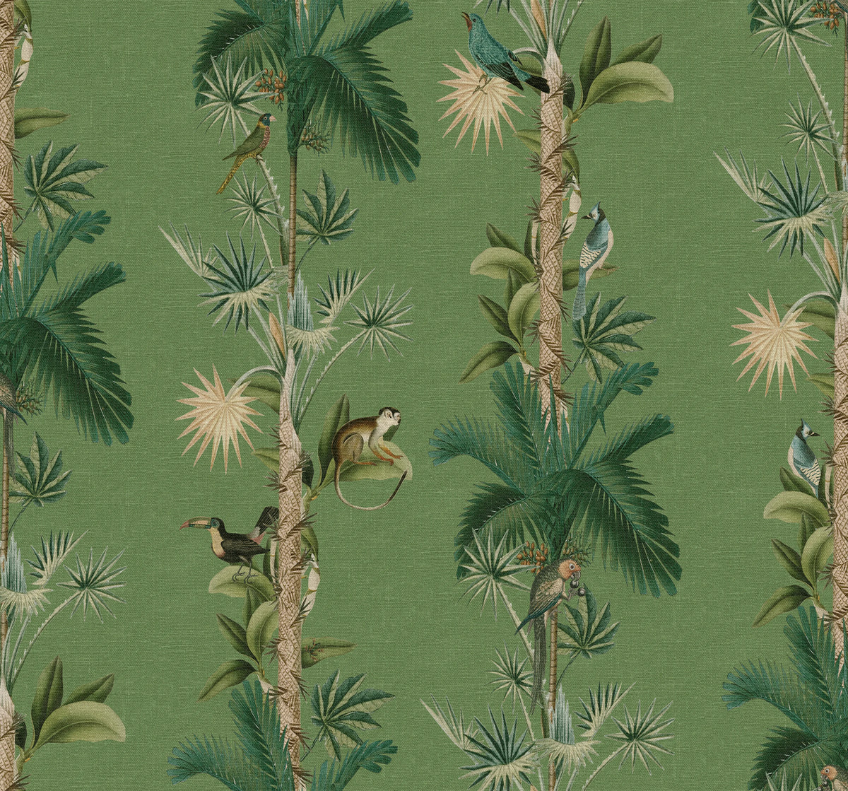 Monkey Island, Tropical Mural Wallpaper - pure wallpaper artwork