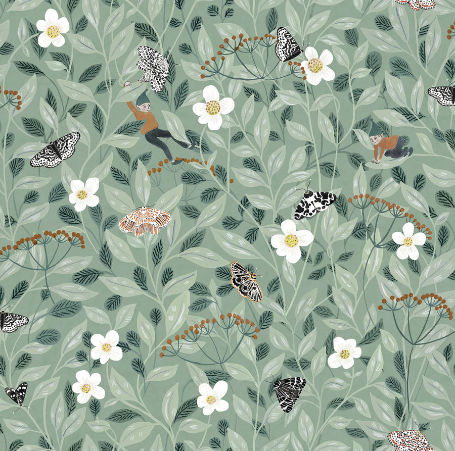 Pixie Shore, Mint Mural Wallpaper