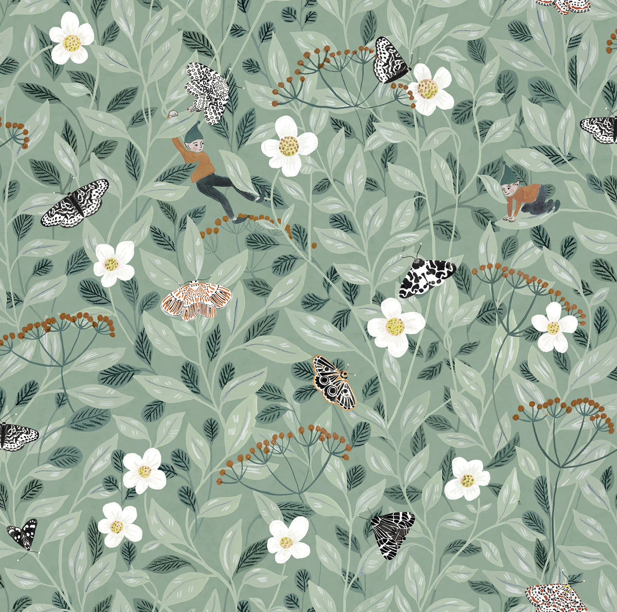 Pixie Shore, Mint Mural Wallpaper - pure wallpaper artwork