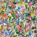 Poppy Meadow, Rainbow Mural Wallpaper - pure wallpaper artwork