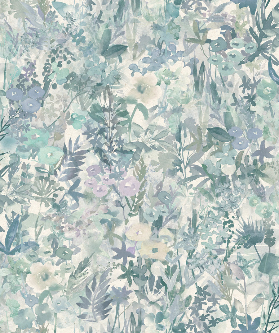 Poppy Meadow, Sky Mural Wallpaper