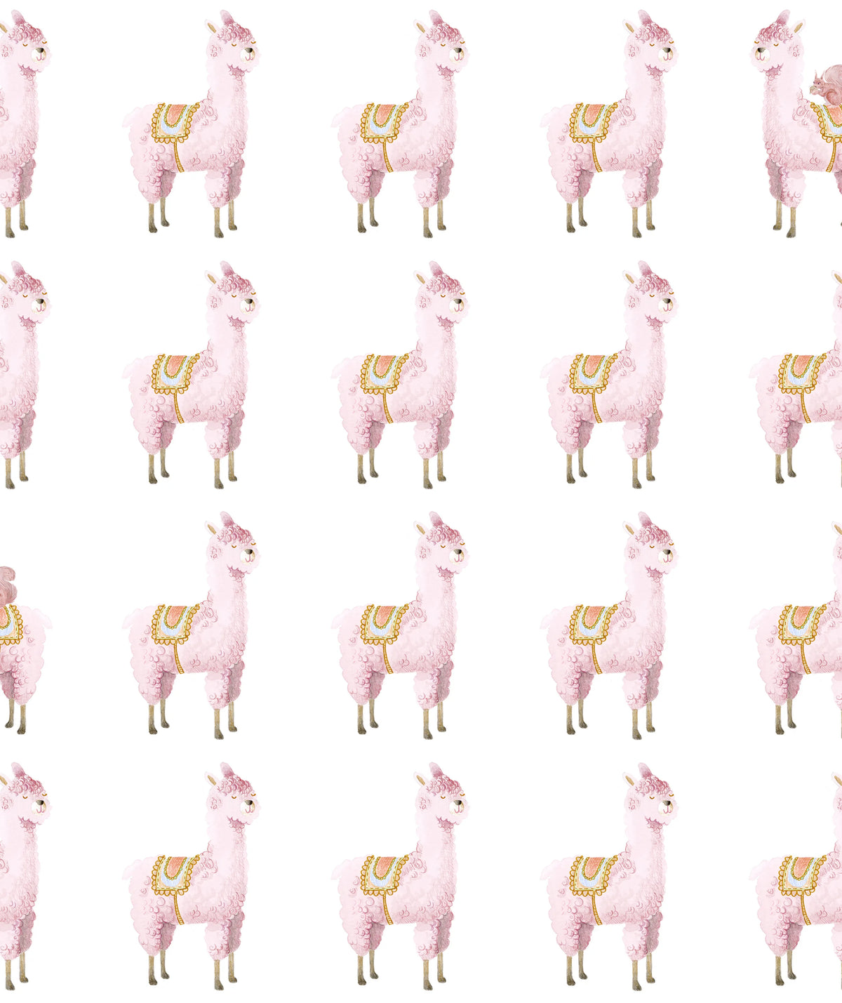 Alpaca Rebel, Pink Mural Wallpaper - pure wallpaper artwork
