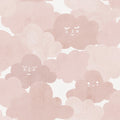 Happy Clouds, Pink Mural Wallpaper - pure wallpaper artwork