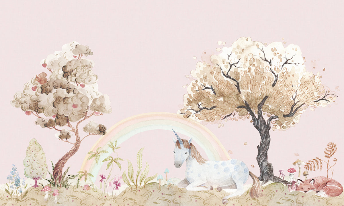 Unicorn Dream, Bubblegum Mural Wallpaper - pure wallpaper artwork