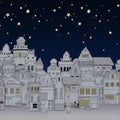 Star Town, Night Mural Wallpaper - pure wallpaper artwork