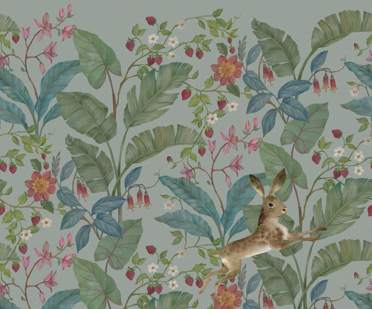 Strawberry Field, Summer Mural Wallpaper - pure wallpaper artwork