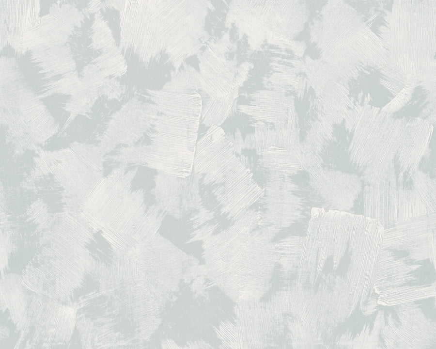 Brush, Light Blue Mural Wallpaper