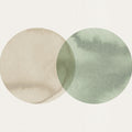Eclipse, Beige Green Mural Wallpaper - pure wallpaper artwork