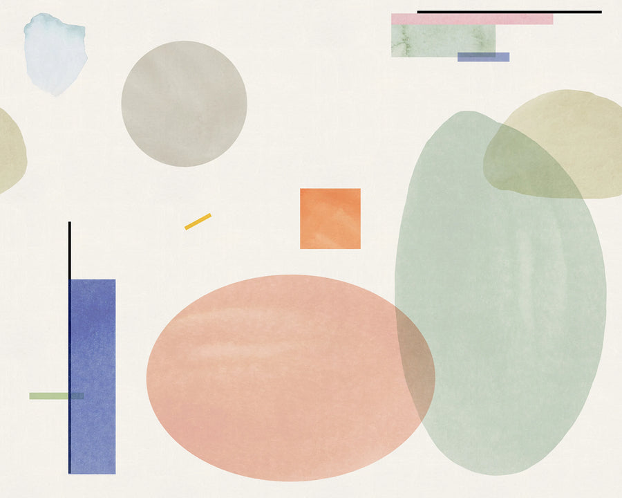 Geometry, Pastel Mural Wallpaper