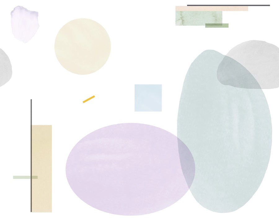 Geometry, Lilac Mural Wallpaper