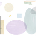 Geometry, Lilac Mural Wallpaper - pure wallpaper artwork