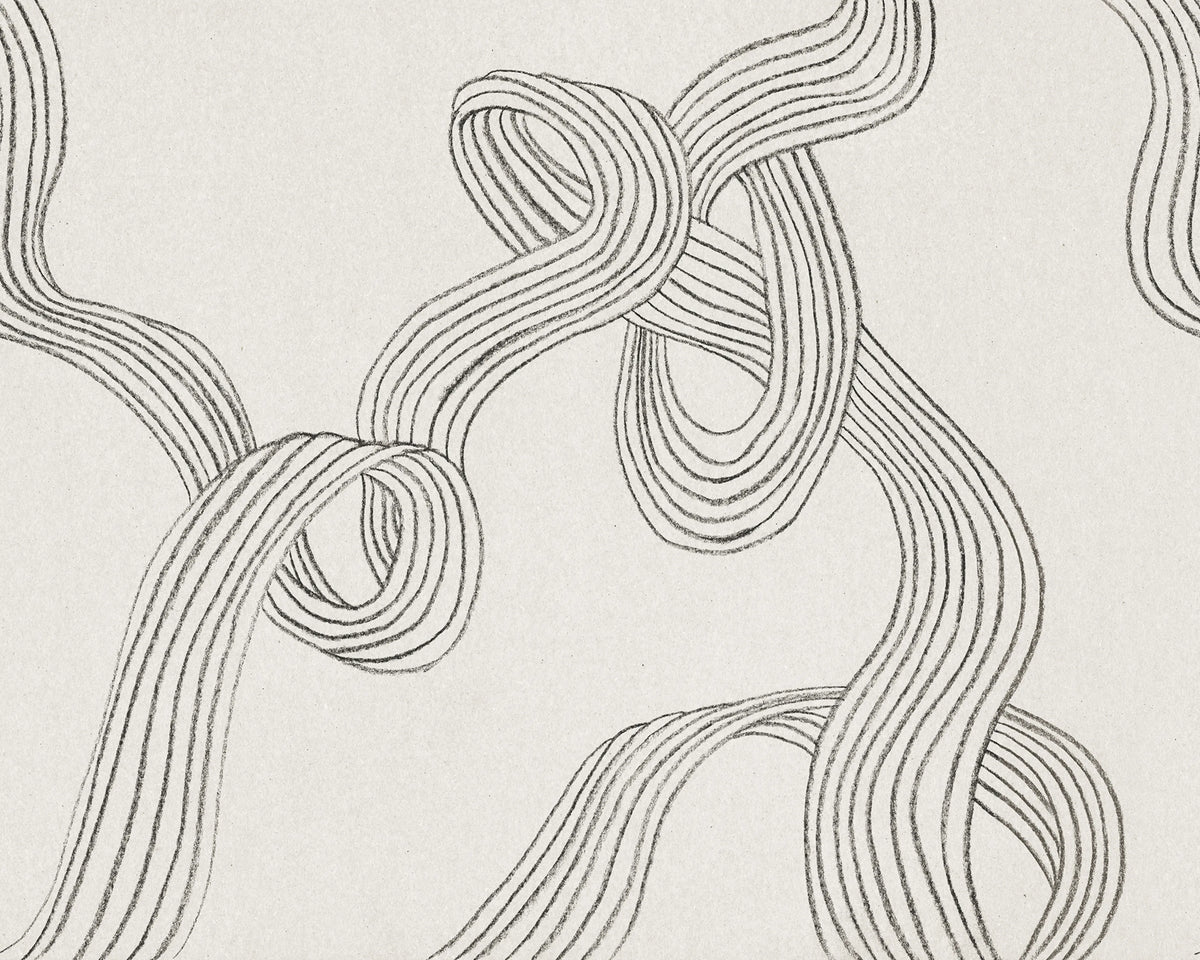 Stripes, Graphite Mural Wallpaper - pure wallpaper artwork