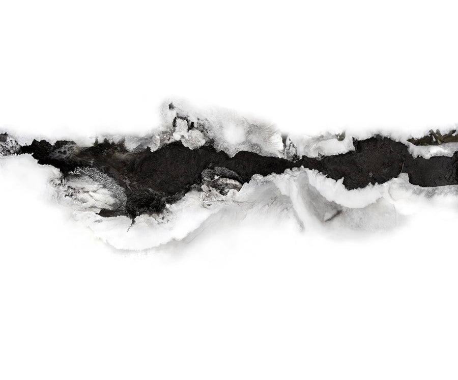 River, Graphite Mural Wallpaper