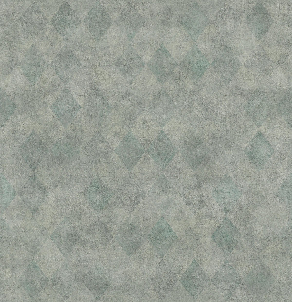 Small Patinated Diamonds Fancy Green Mural Wallpaper - pure wallpaper artwork