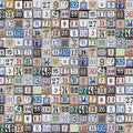 Tiny House Numbers Colorful Mural Wallpaper - pure wallpaper artwork
