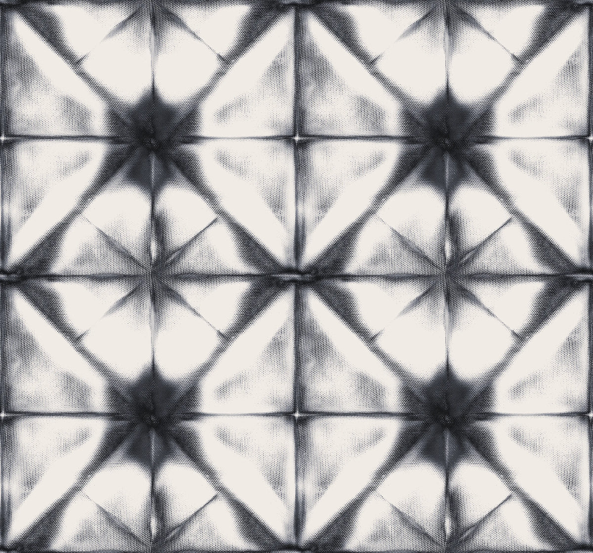 Tie Dye Kaleidoscope, Dark Blue Mural Wallpaper - pure wallpaper artwork