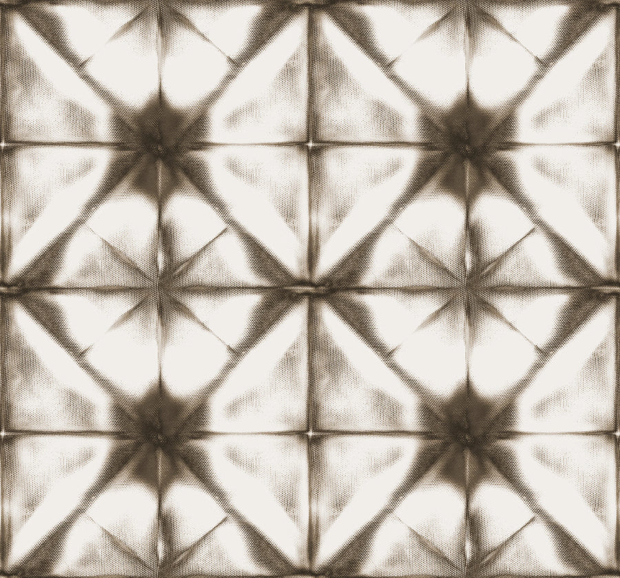 Tie Dye Kaleidoscope, Brown Mural Wallpaper