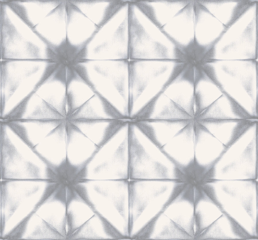 Tie Dye Kaleidoscope, Gray Mural Wallpaper