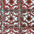 Artisan Tiles, Indian Red Mural Wallpaper - pure wallpaper artwork