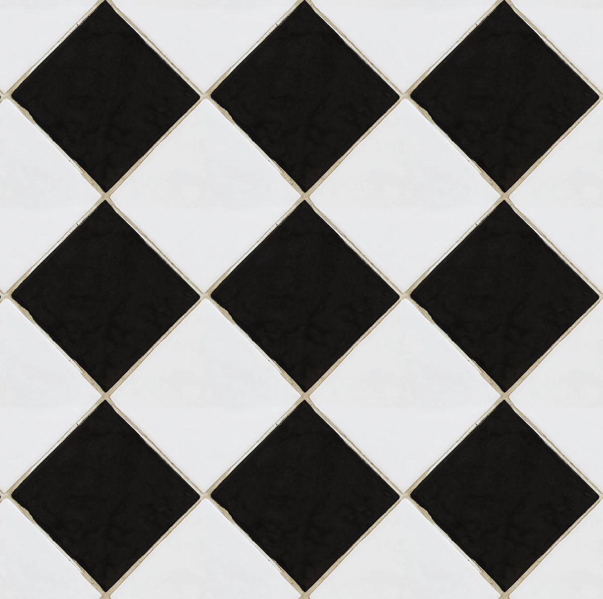 Checkered Tiles, Black & White Mural Wallpaper - pure wallpaper artwork