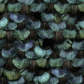 Petite Peacock Plumage, Opal Mural Wallpaper - pure wallpaper artwork