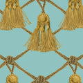 Tassels, Soft Turquoise Mural Wallpaper - pure wallpaper artwork
