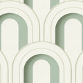 Arch Deco Bijou, Soft Green Mural Wallpaper - pure wallpaper artwork