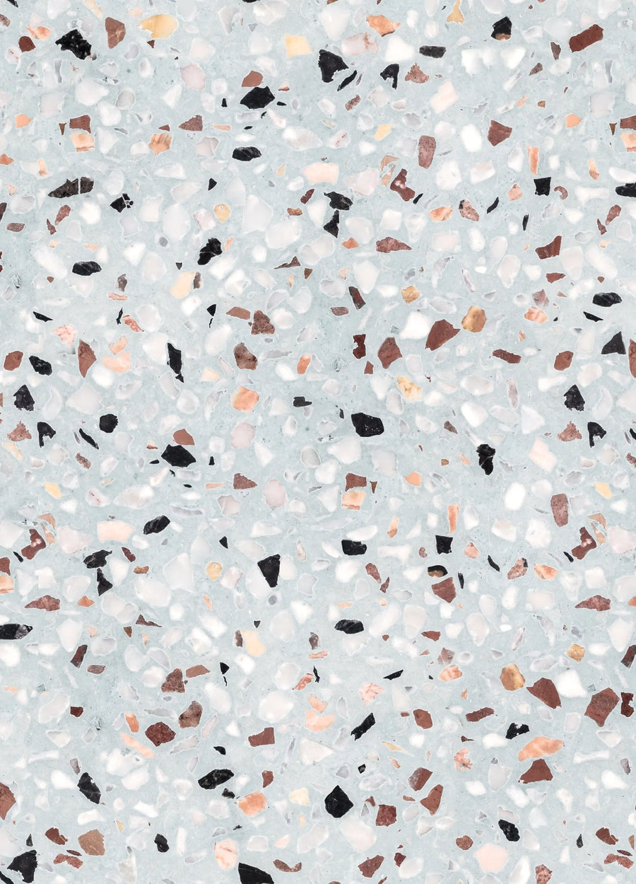 Terrazzo, Ice Blue Mural Wallpaper