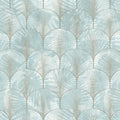 Art Deco Palms, Silver Mural Wallpaper - pure wallpaper artwork