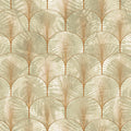Art Deco Palms, Bronze Mural Wallpaper - pure wallpaper artwork