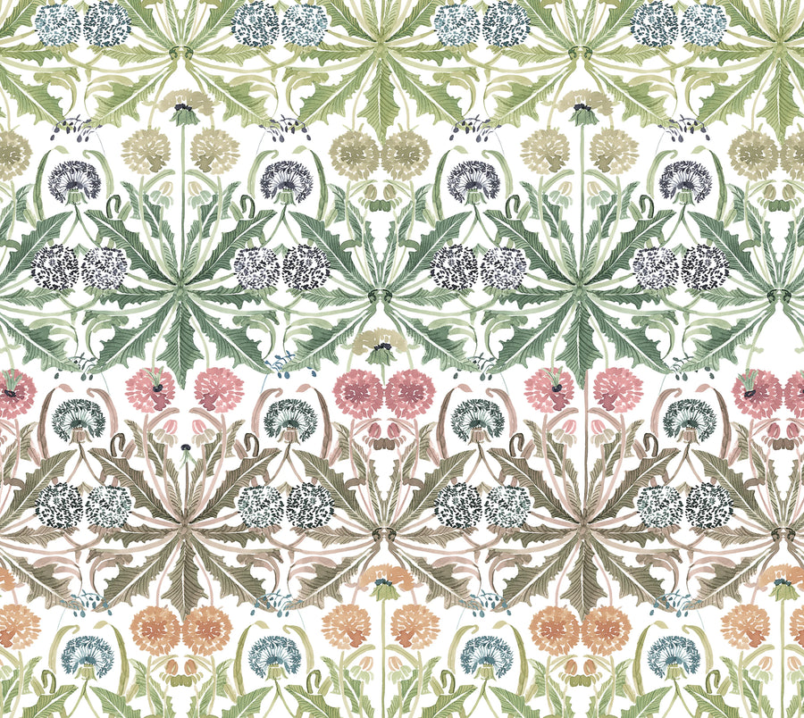 Dear Little Dandelion, Rainbow Mural Wallpaper
