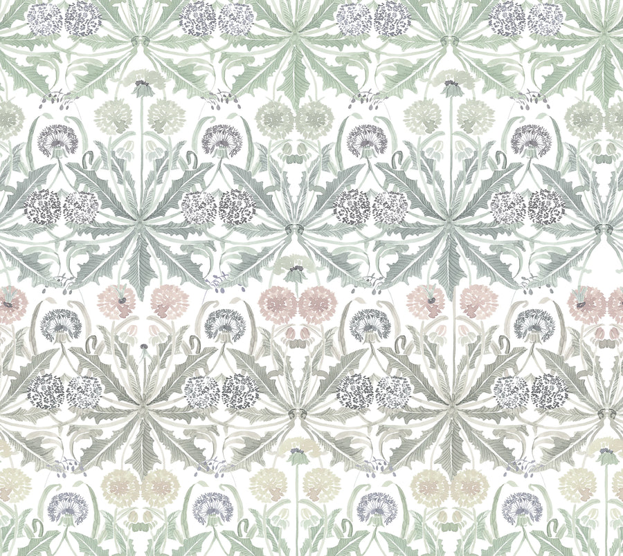 Dear Little Dandelion, Pastel Mural Wallpaper
