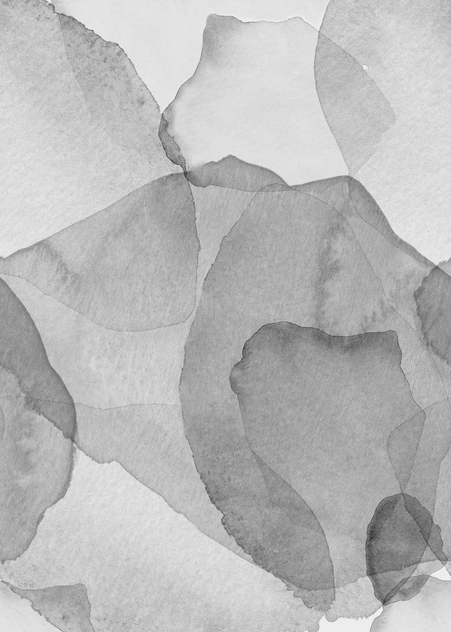 Petals, Graphite Mural Wallpaper
